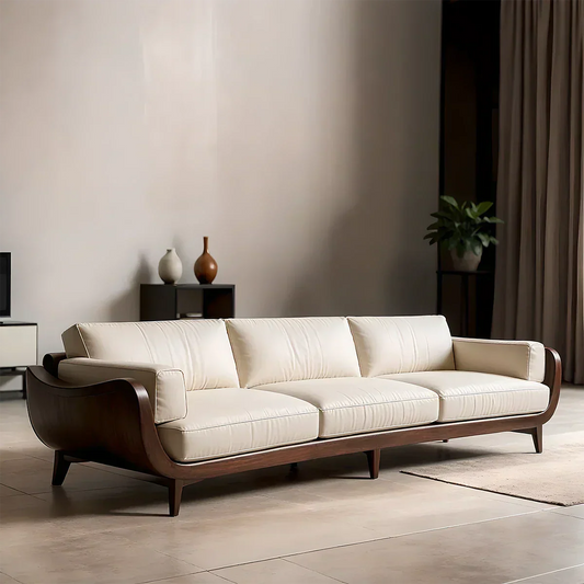 Solid Wood Sofa – Modern Classic Grace Reimagined - Rustirawood