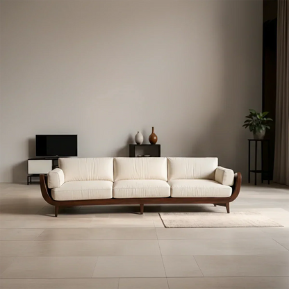 Solid Wood Sofa – Modern Classic Grace Reimagined - Rustirawood