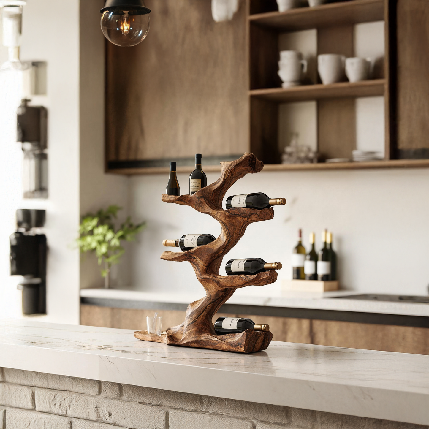 Rustic Wine Holder For Furniture Display Shelf Ideas