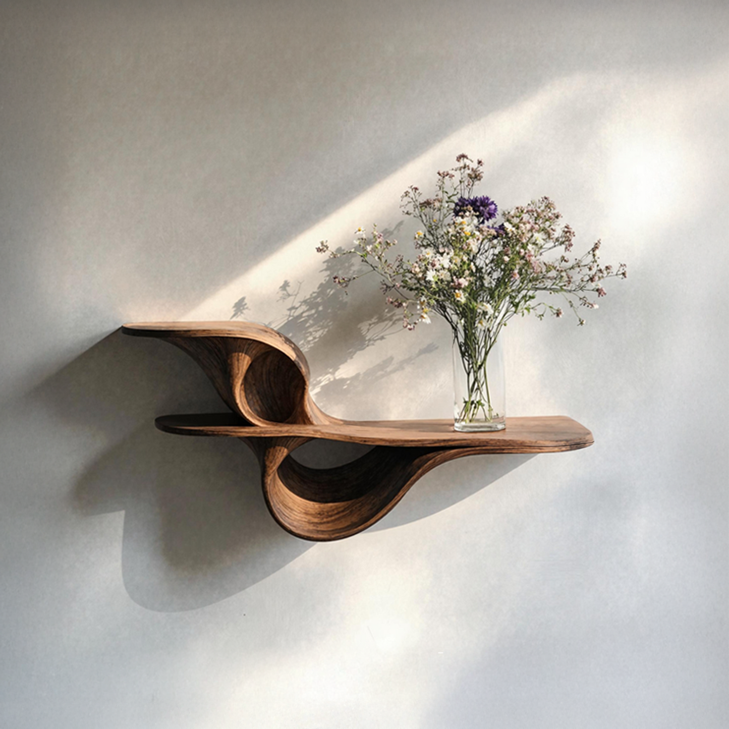 Farmhouse Live Edge Wall Mount Shelf Bedroom Decor