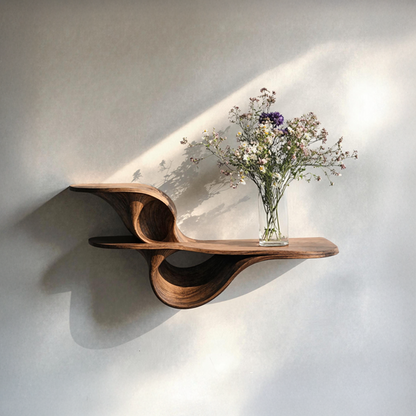 Farmhouse Live Edge Wall Mount Shelf Bedroom Decor