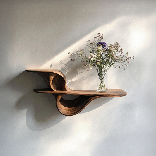 Farmhouse Live Edge Wall Mount Shelf Bedroom Decor