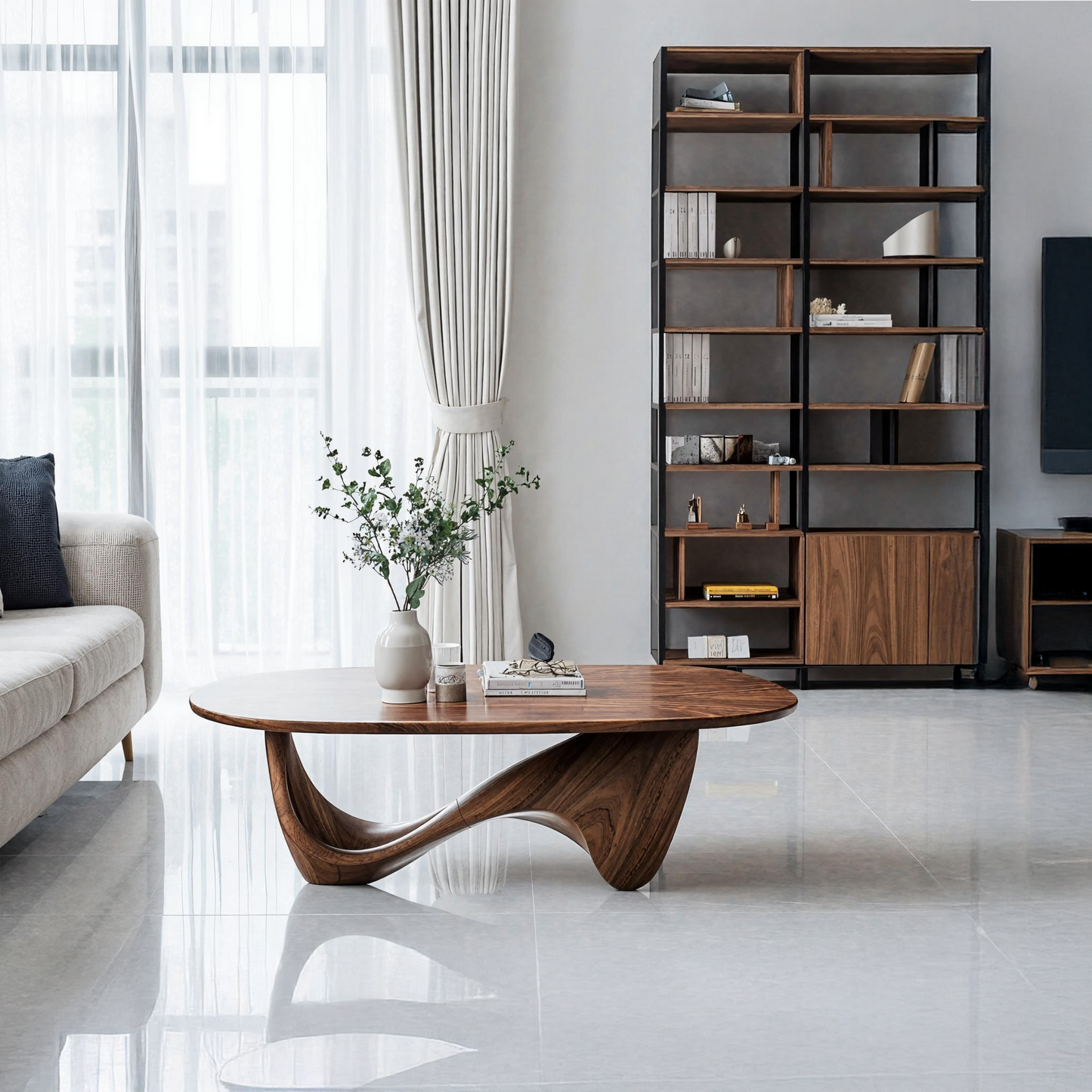 Rustic Solid Wood Table For Cozy Room Setup