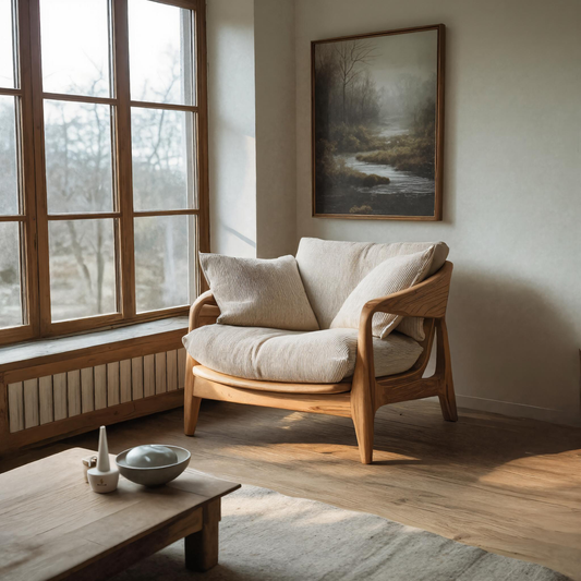 Modern Handcrafted Armchair For Living Room Or Reading Corner