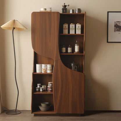 Modern Sculptural Cabinet With Curved Doors For Kitchen And Living Room