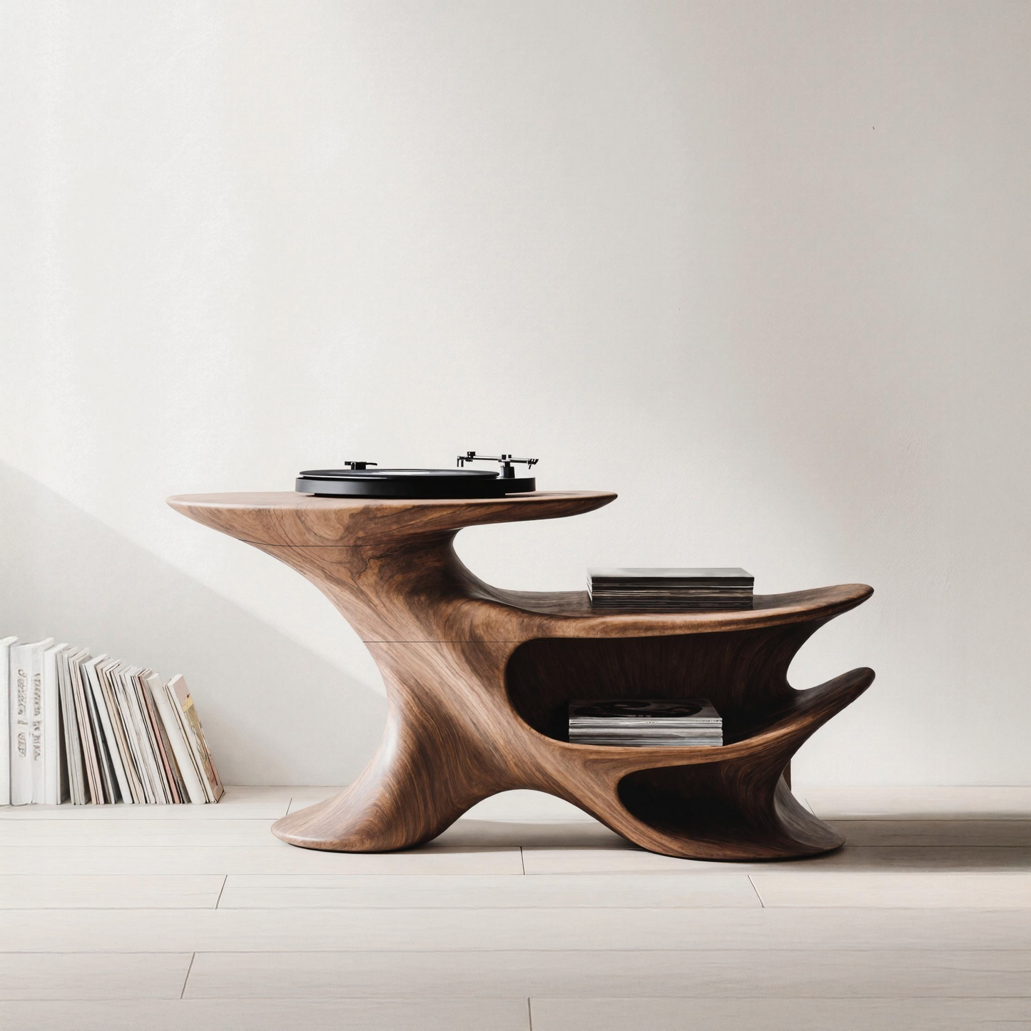 Handcrafted Record Stand for Music Lovers’ Home Decor