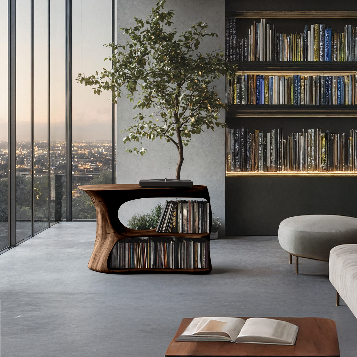 Farmhouse Record Cabinet For Entryway Organization