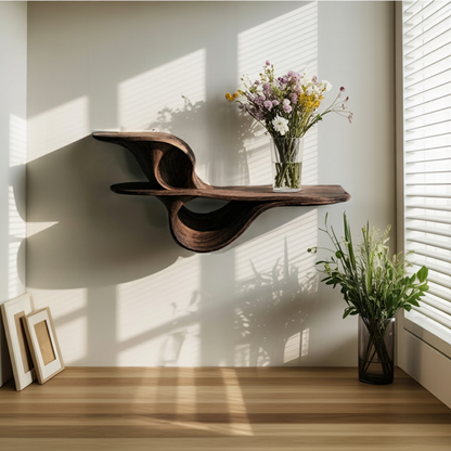 Farmhouse Live Edge Wall Mount Shelf Bedroom Decor