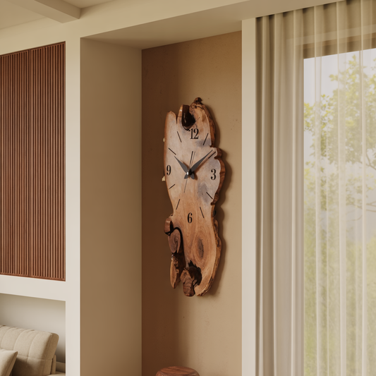 Rustic Wall Clock For Living Room Decor