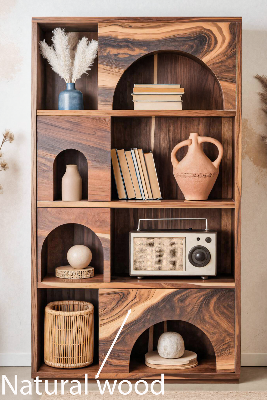 Modern Arch Bookshelf For Living Room Or Office