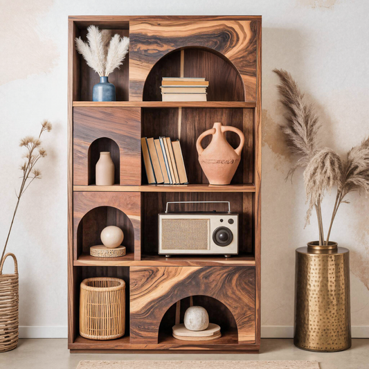 Modern Arch Bookshelf For Living Room Or Office