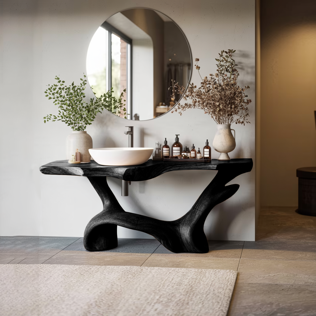 Farmhouse Solid Vanity For Country Bathroom Design