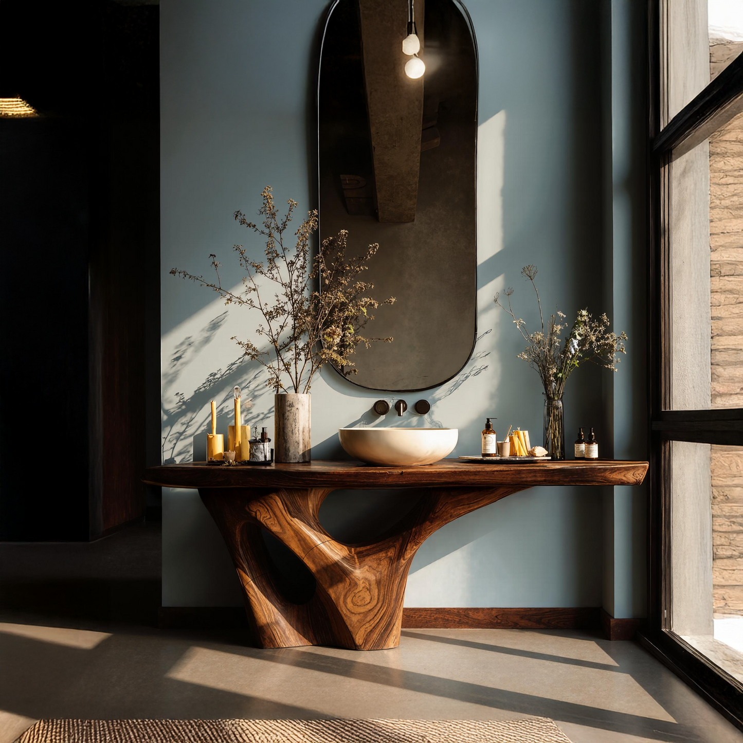 Rustic Solid Vanity For Timeless Bathroom Furniture