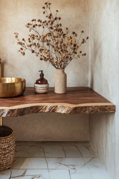 Mid Century Solid Wood Vanity For Furniture Decor
