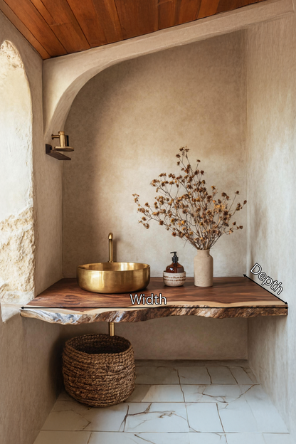 Mid Century Solid Wood Vanity For Furniture Decor