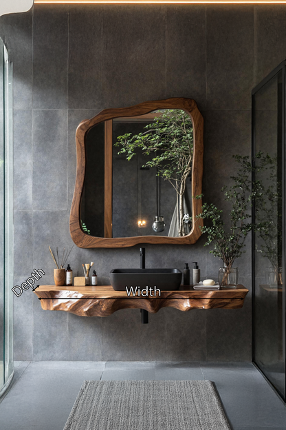 Farmhouse Solid Wood Vanity For Classic Bathroom