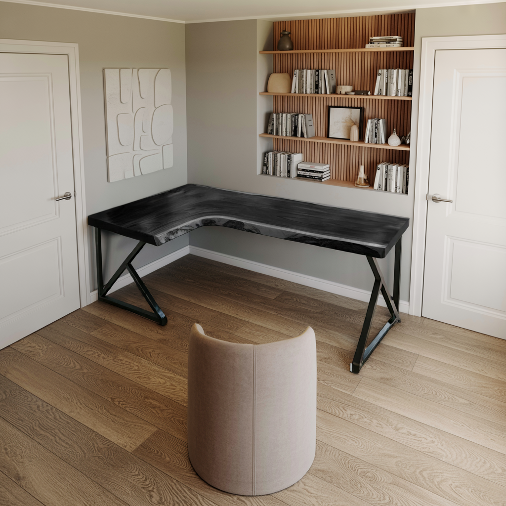 Modern L Shaped Corner Desk For Home Office Setup