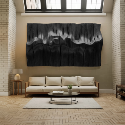 Modern Abstract Wall Art Carved Sculpture For Living Room And Office Wall