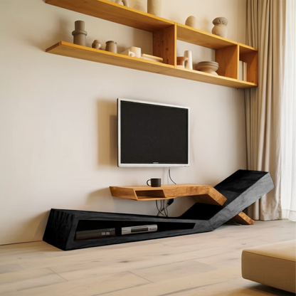 Contemporary Artistic TV Stand Modern Living Room Display