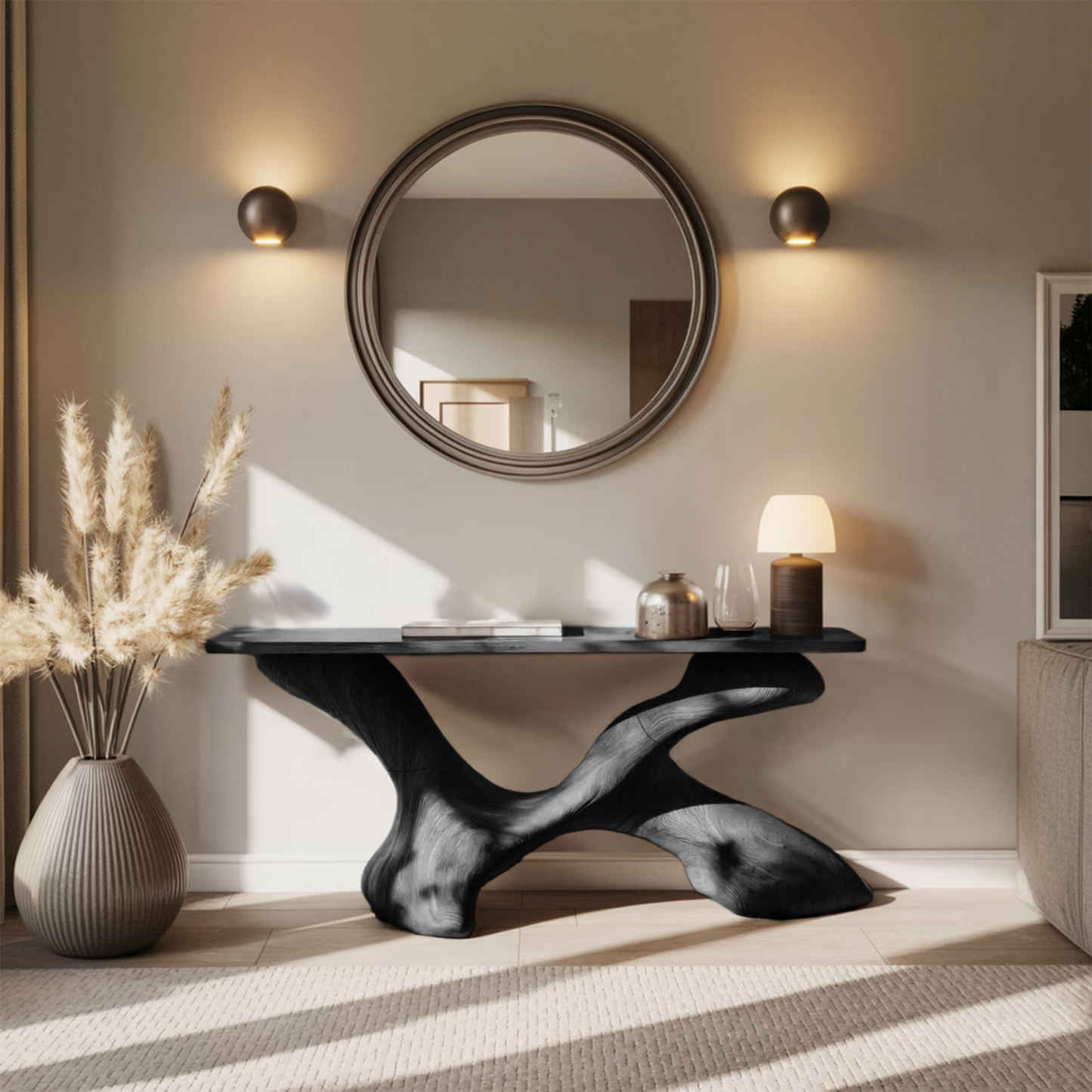 Mid Century Foyer Table For Living Room