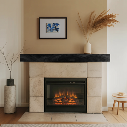 Rustic Floating Mantel Shelf For Fireplace Living Room Wall