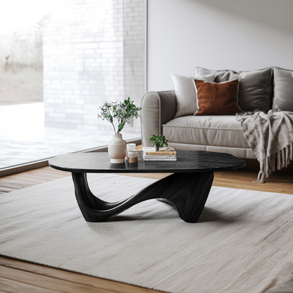 Rustic Solid Wood Table For Cozy Room Setup