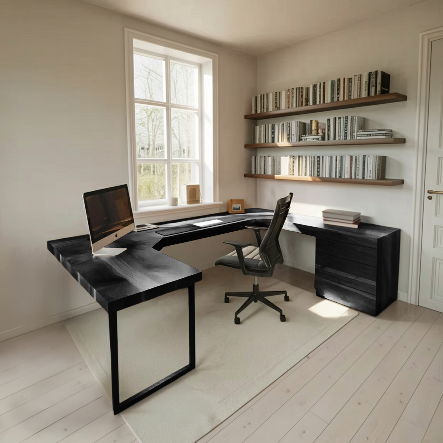 Modern U Shaped Desk For Home Office Use