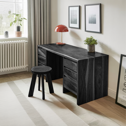 Modern Desk With Drawers Minimalist Office Table For Home Study And Workspace