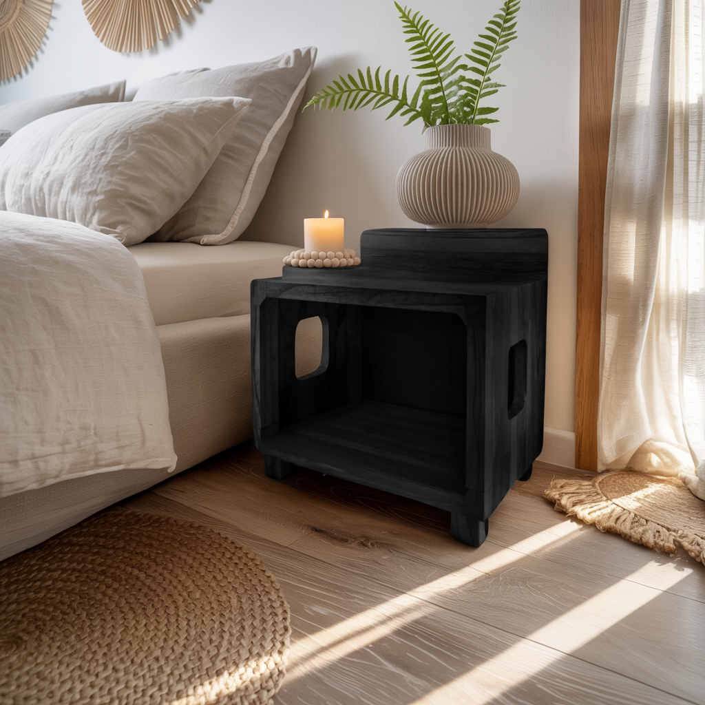 Modern Nightstand With Pet Bed For Small Spaces