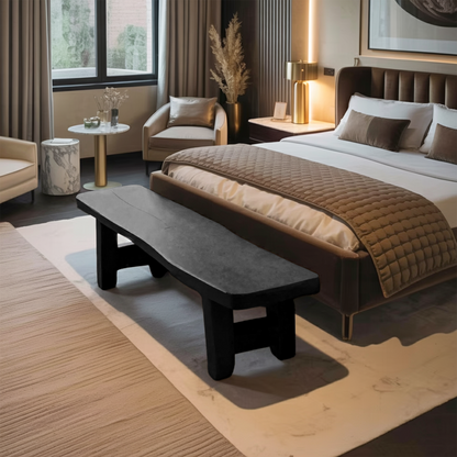 Minimalist End Of Bed Bench For Bedroom Entryway