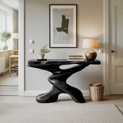 Rustic Farmhouse Console Table Entryway Design