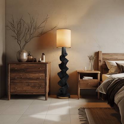 Modern Sculptural Table Lamp Set For Bedroom And Living Room