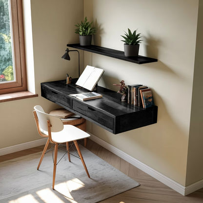 Modern Floating Desk For Bedroom And Office Setup