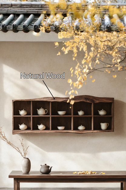 Handcrafted Live Edge Floating Shelf For Living Room Use