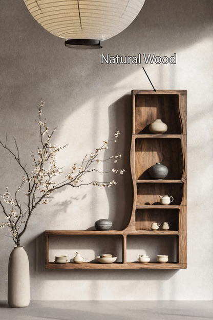 Handcrafted Solid Wood Bookshelf For Decor And Storage
