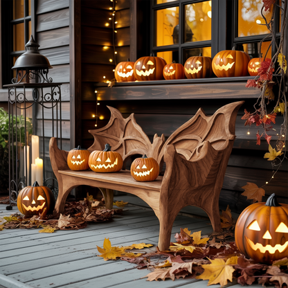 Mid Century Live Edge Outdoor Bench For Patio And Garden Design