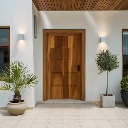 Modern Panel Door Design For Living Room And Hallway