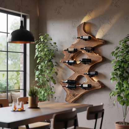 Mid Century Wine Stand For Kitchen Home Bar Display