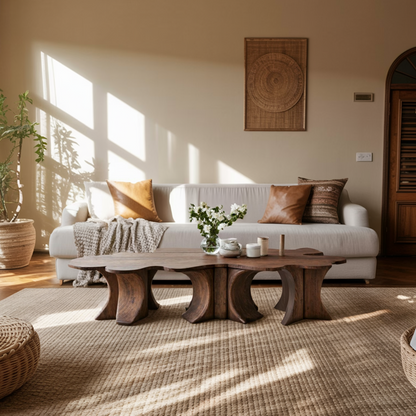 Rustic Coffee Table For Wooden Home Atmosphere