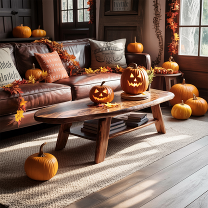 Farmhouse Live Edge Coffee Table Entryway Design Spooky Livingroom