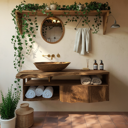 Mid Century Vanity Cabinet For Bathroom Furniture