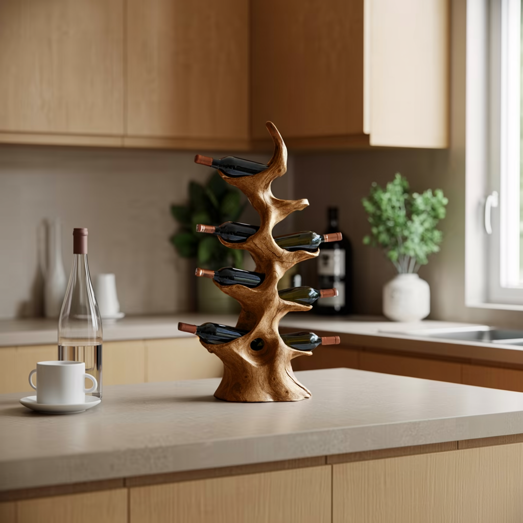 Handcrafted Wine Rack For Furniture Wine Display Unit