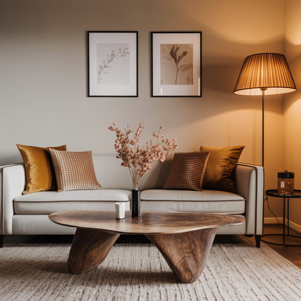 Handcrafted Low Table For Sophisticated Interiors