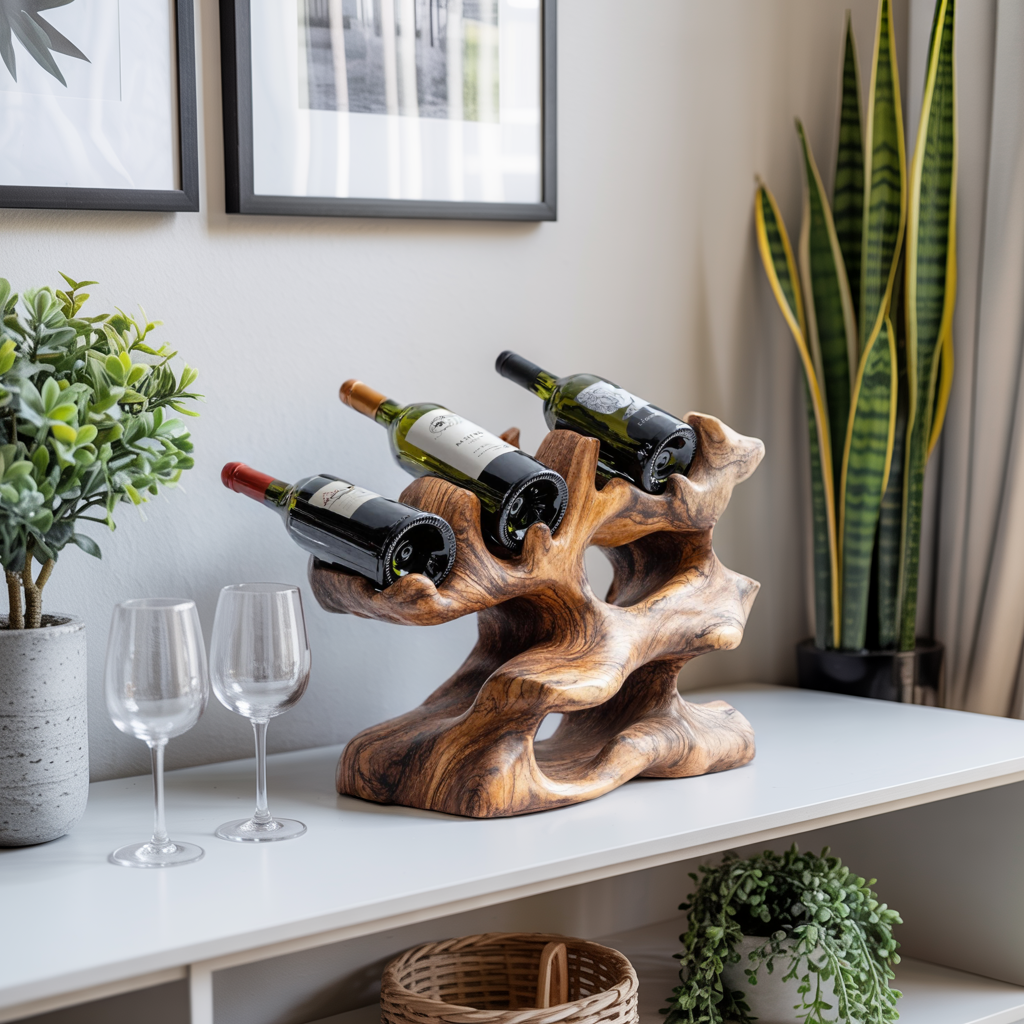 Rustic Wine Rack For Kitchen Island Rustic Feature