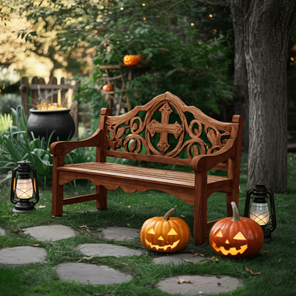 Farmhouse Halloween Patio Chair For Rustic Halloween Porch Decor