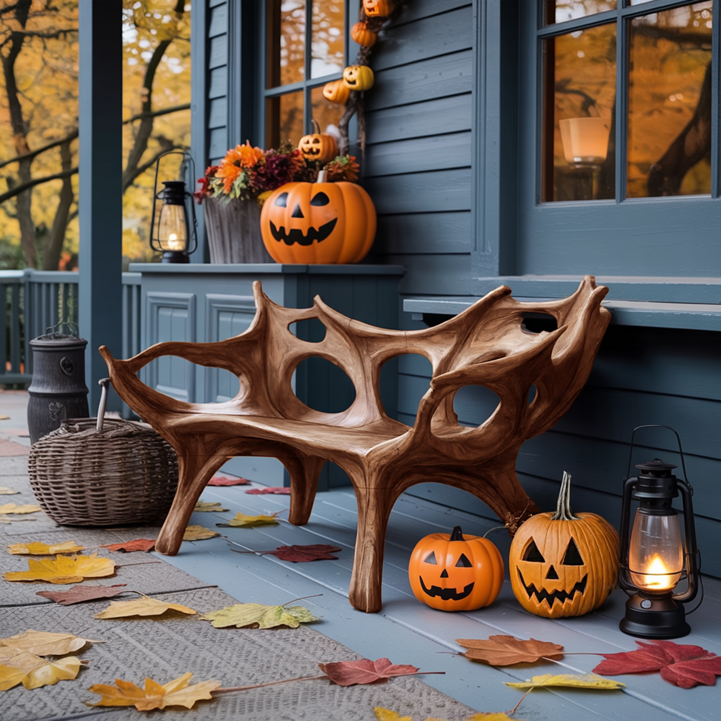 Mid Century Halloween Patio Chair For Unique Halloween Home Decor