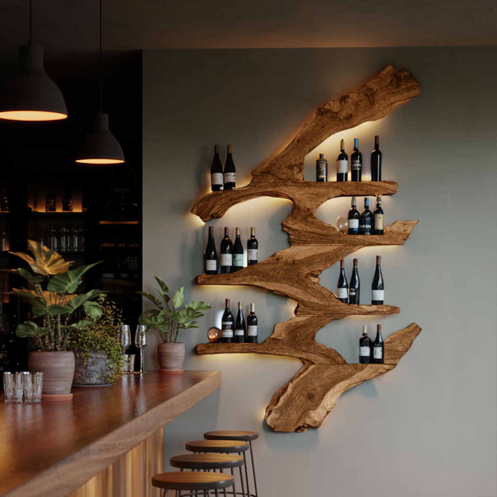 Handcrafted Wine Stand For Kitchen Wine Bottle Rack