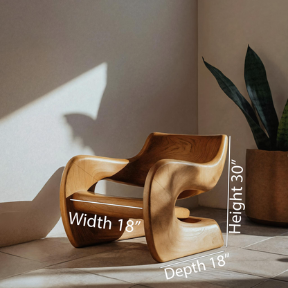 Artistic Sculptural Lounge Chair For Living Room Or Interior