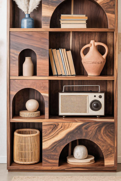 Modern Arch Bookshelf For Living Room Or Office
