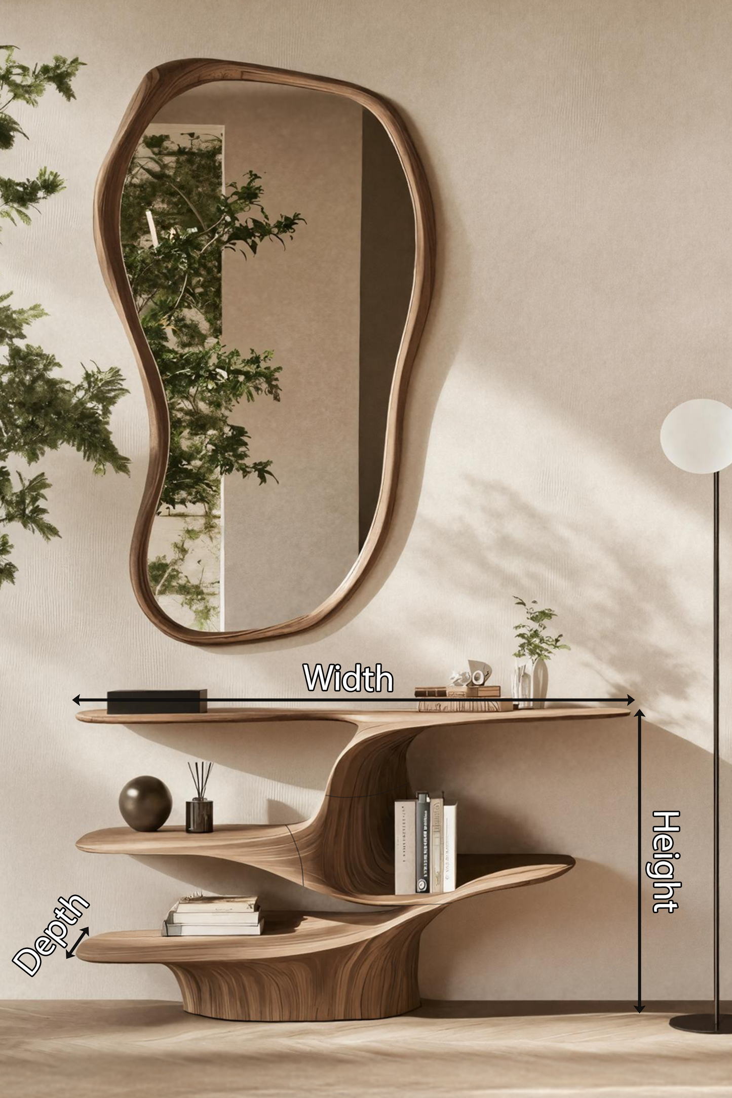 Rustic Live Edge Vanity For Bathroom Design And Storage